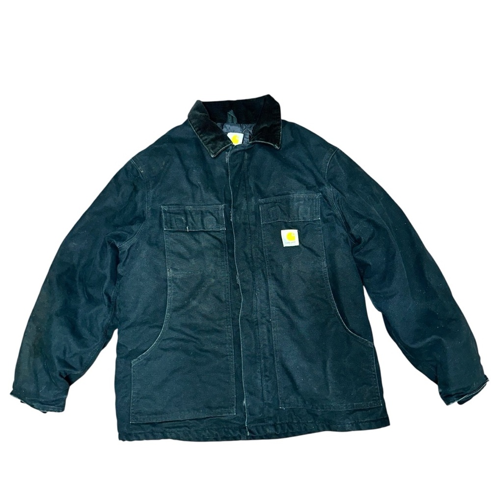 Carhartt LOOSE FIT FIRM DUCK INSULATED TRADITIONAL COAT Size 48 Blk - Picture 1 of 4